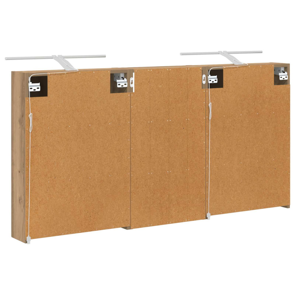 Produktbild för Badrumsskåpsset 3 pcs 140 x 14,5 x 70 cm Konstruerat trä