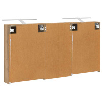 Produktbild för Badrumsskåpsset 3 pcs 140 x 14,5 x 70 cm Konstruerat trä