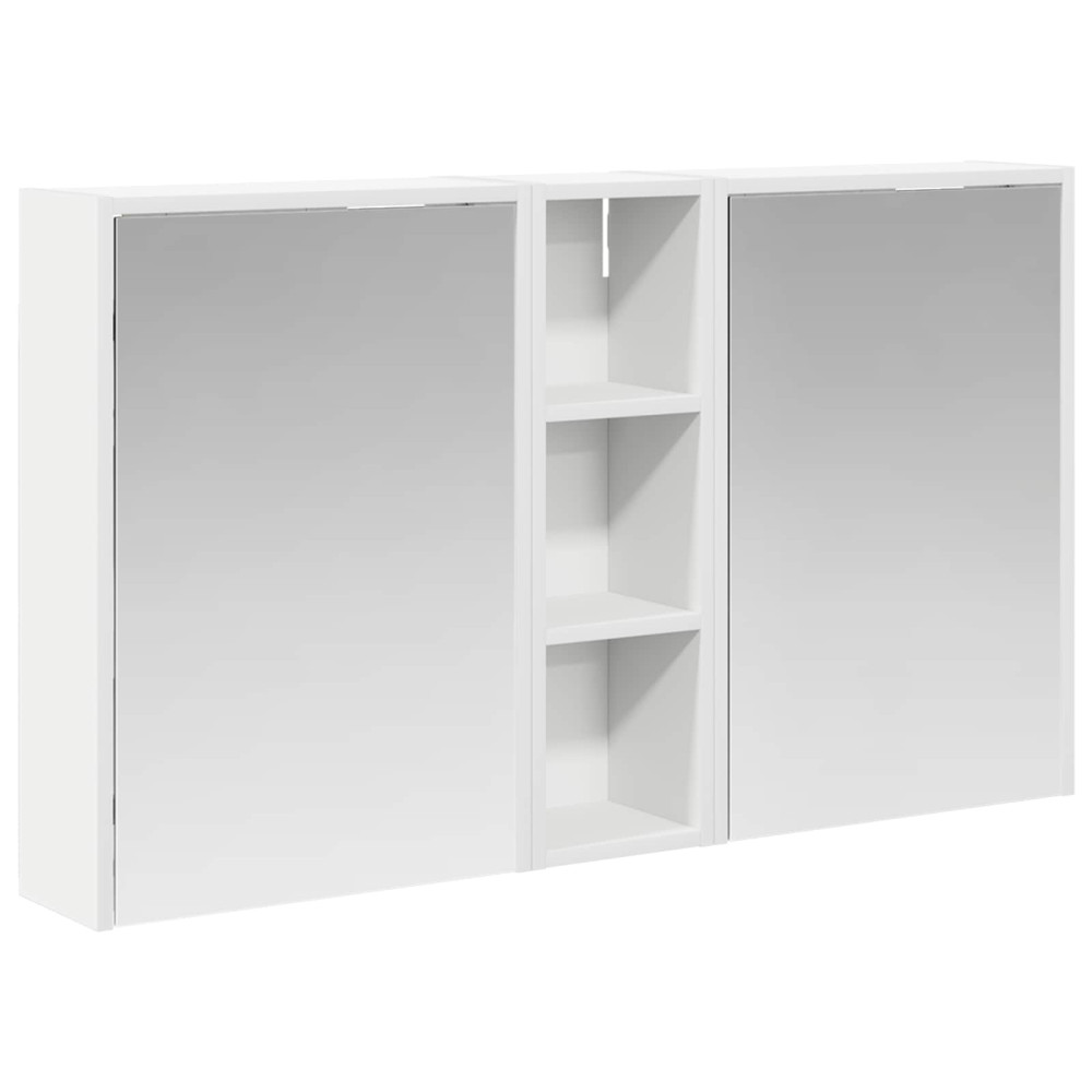 Produktbild för Badrumsskåpsset för 3 pcs 106 x 16 x 62,5 cm Konstruerat trä