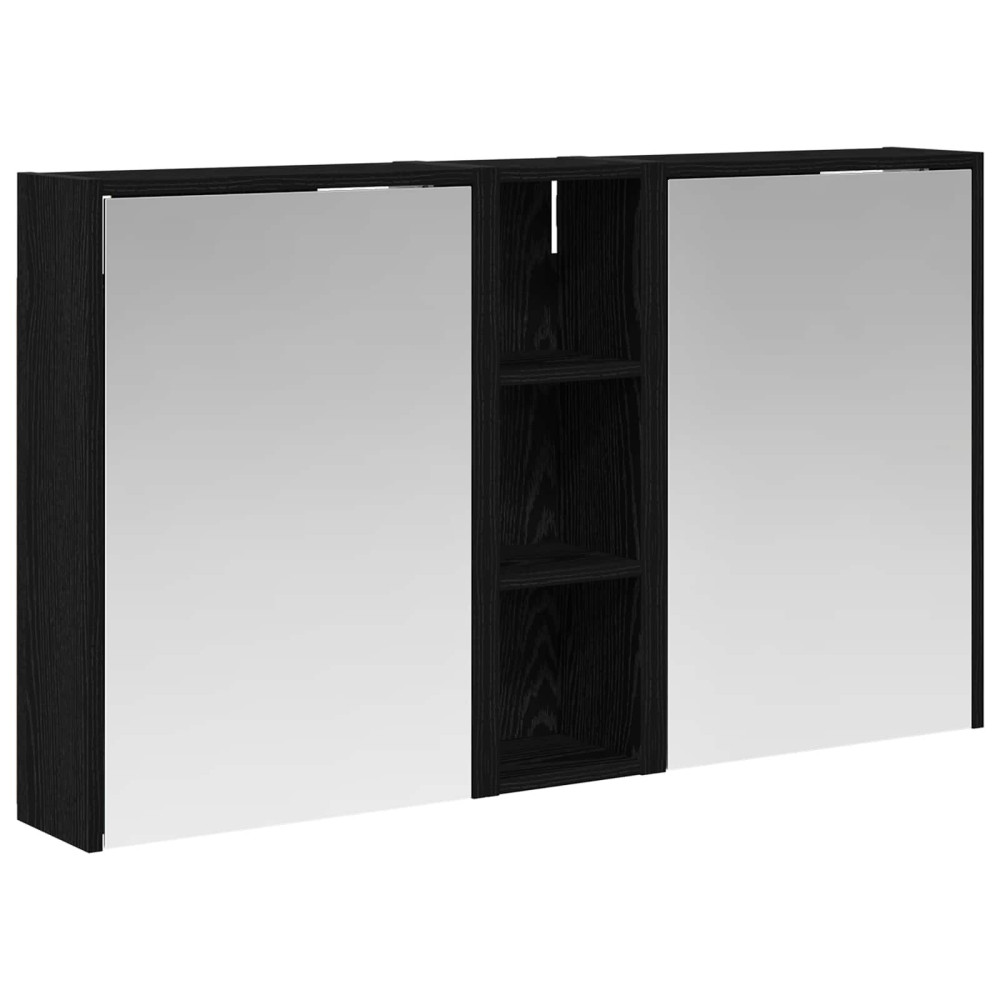 Produktbild för Badrumsskåpsset för 3 pcs 106 x 16 x 62,5 cm Konstruerat trä