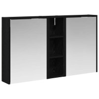 Produktbild för Badrumsskåpsset för 3 pcs 106 x 16 x 62,5 cm Konstruerat trä