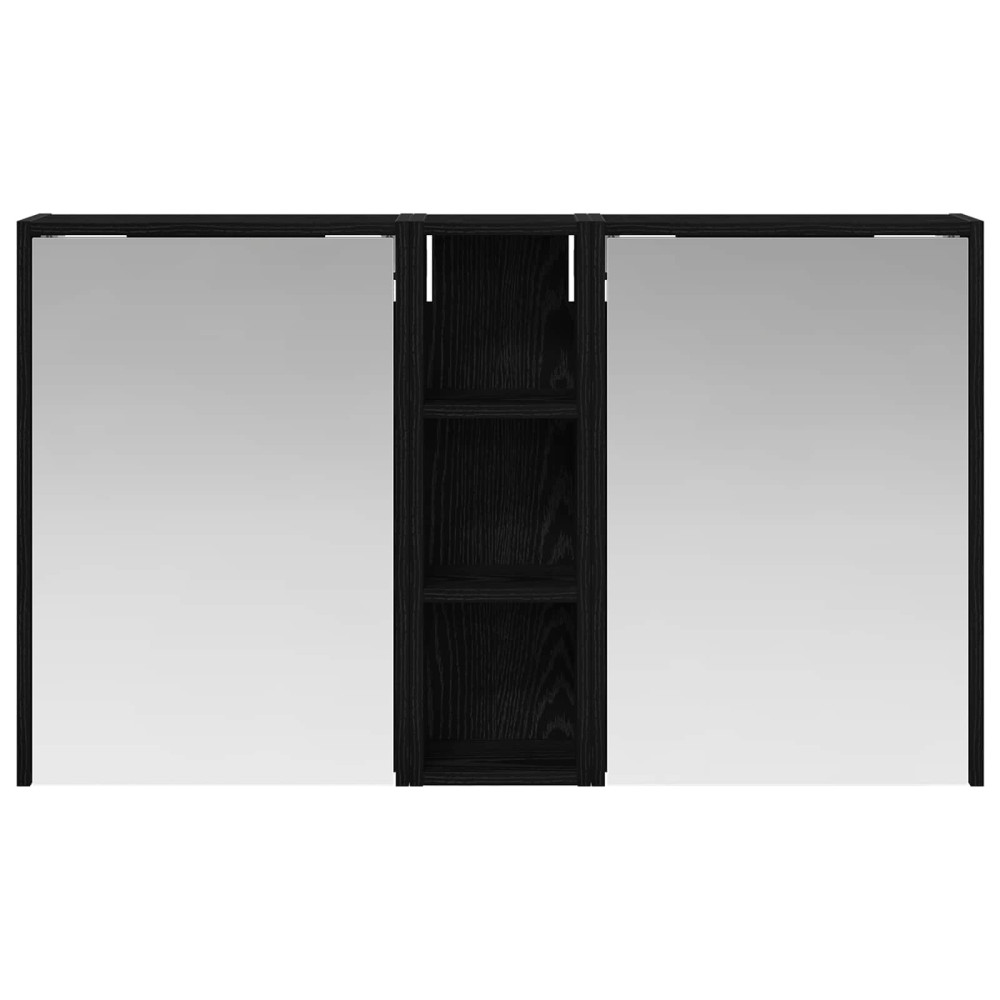 Produktbild för Badrumsskåpsset för 3 pcs 106 x 16 x 62,5 cm Konstruerat trä