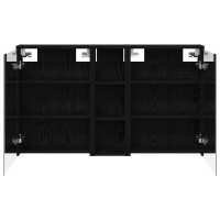Produktbild för Badrumsskåpsset för 3 pcs 106 x 16 x 62,5 cm Konstruerat trä