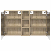 Produktbild för Badrumsskåpsset för 3 pcs 106 x 16 x 62,5 cm Konstruerat trä
