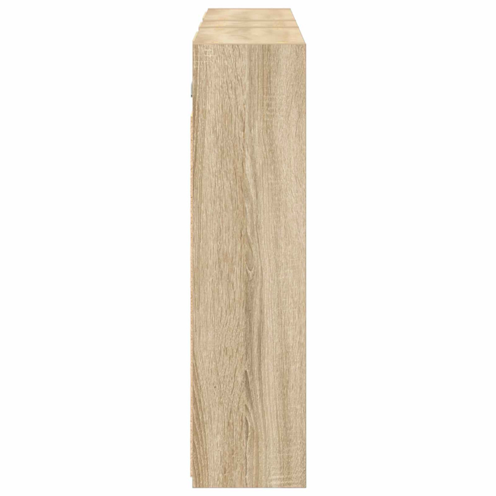 Produktbild för Badrumsskåpsset för 3 pcs 106 x 16 x 62,5 cm Konstruerat trä
