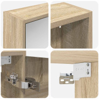 Produktbild för Badrumsskåpsset för 3 pcs 106 x 16 x 62,5 cm Konstruerat trä