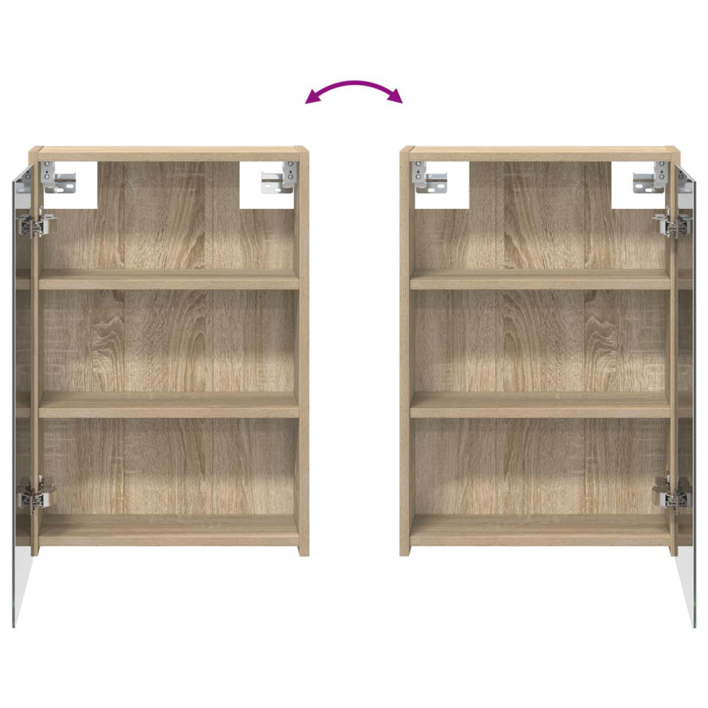 Produktbild för Badrumsskåpsset för 3 pcs 106 x 16 x 62,5 cm Konstruerat trä