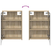 Produktbild för Badrumsskåpsset för 3 pcs 106 x 16 x 62,5 cm Konstruerat trä