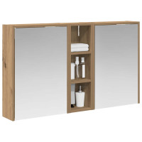 Produktbild för Badrumsskåpsset för 3 pcs 106 x 16 x 62,5 cm Konstruerat trä