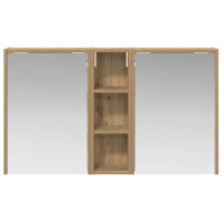 Produktbild för Badrumsskåpsset för 3 pcs 106 x 16 x 62,5 cm Konstruerat trä