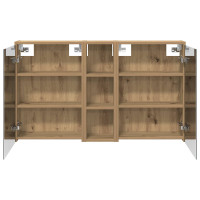 Produktbild för Badrumsskåpsset för 3 pcs 106 x 16 x 62,5 cm Konstruerat trä