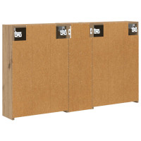 Produktbild för Badrumsskåpsset för 3 pcs 106 x 16 x 62,5 cm Konstruerat trä