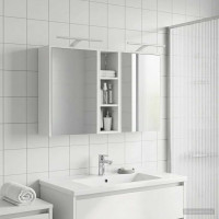 Produktbild för Badrumsskåpsset för 3 pcs 106 x 16 x 62,5 cm Konstruerat trä