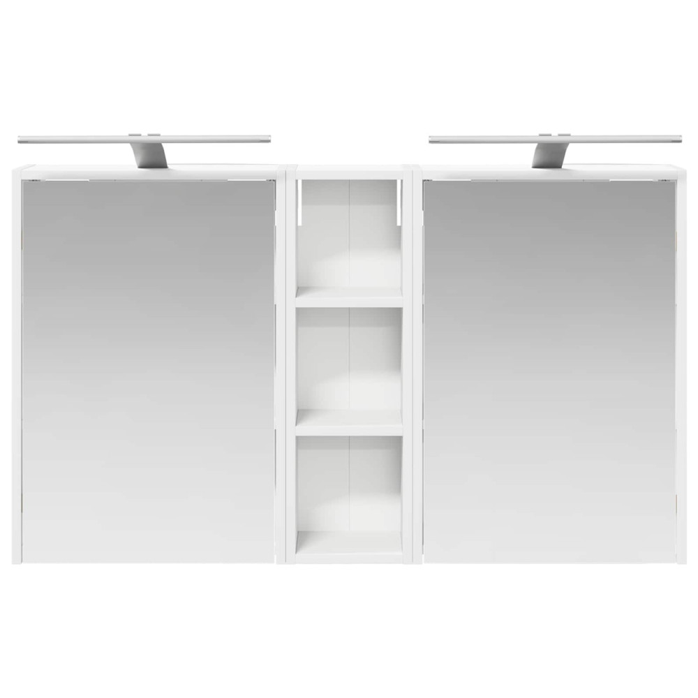 Produktbild för Badrumsskåpsset för 3 pcs 106 x 16 x 62,5 cm Konstruerat trä