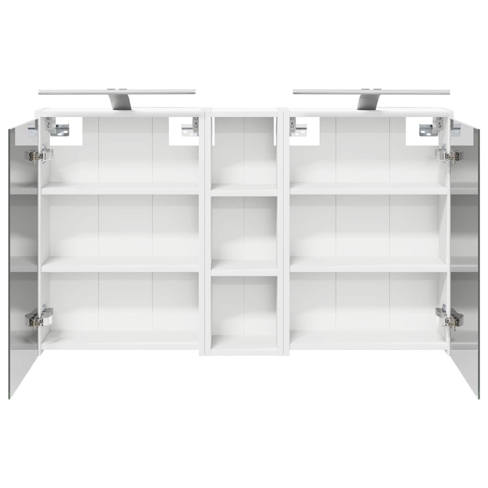 Produktbild för Badrumsskåpsset för 3 pcs 106 x 16 x 62,5 cm Konstruerat trä