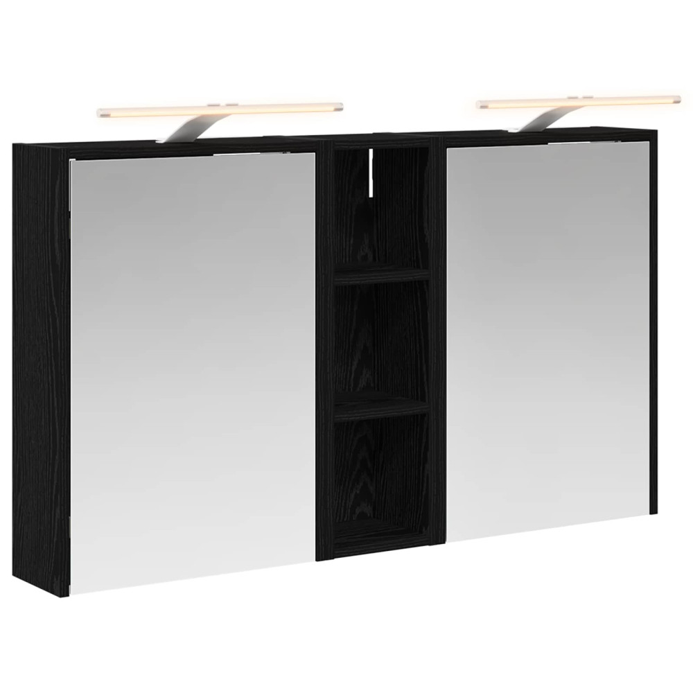 Produktbild för Badrumsskåpsset för 3 pcs 106 x 16 x 62,5 cm Konstruerat trä