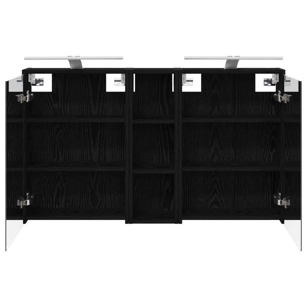 Produktbild för Badrumsskåpsset för 3 pcs 106 x 16 x 62,5 cm Konstruerat trä