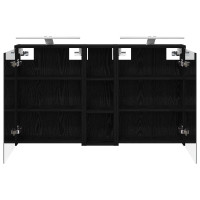 Produktbild för Badrumsskåpsset för 3 pcs 106 x 16 x 62,5 cm Konstruerat trä