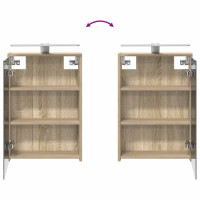 Produktbild för Badrumsskåpsset för 3 pcs 106 x 16 x 62,5 cm Konstruerat trä