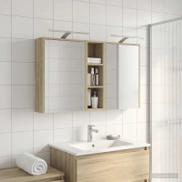 Produktbild för Badrumsskåpsset för 3 pcs 106 x 16 x 62,5 cm Konstruerat trä