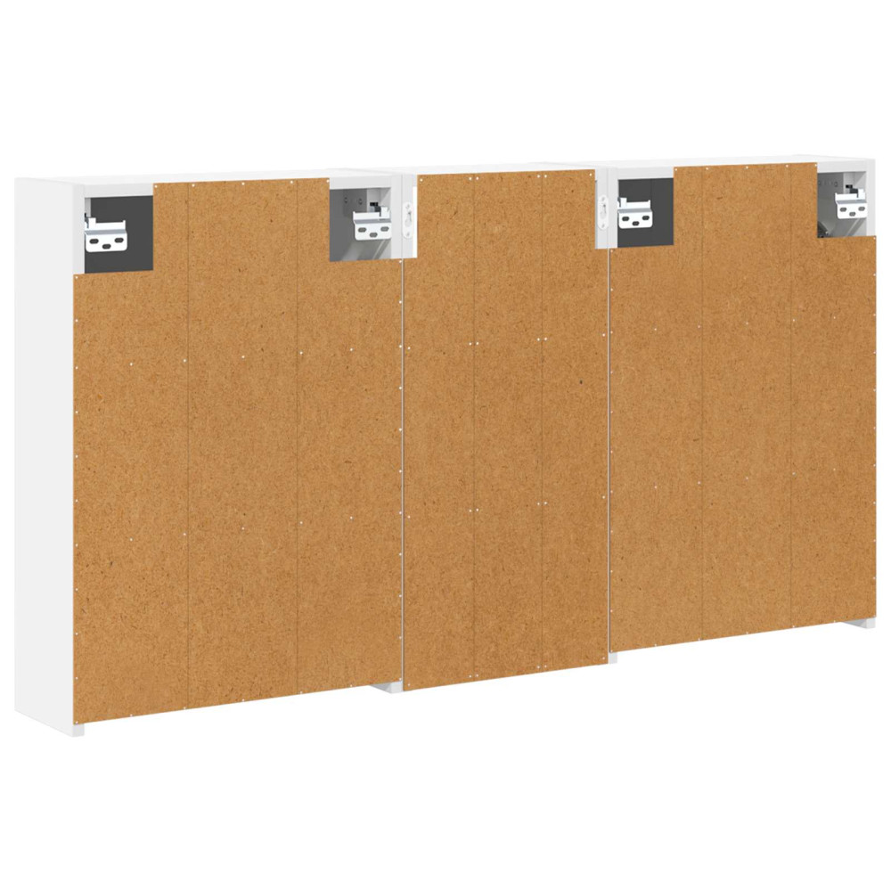 Produktbild för Badrumsskåpsset för 3 pcs 116 x 16 x 62,5 cm Konstruerat trä