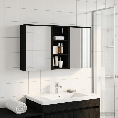 vidaXL Badrumsskåpsset för 3 pcs 116 x 16 x 62,5 cm Konstruerat trä