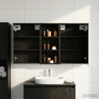 Produktbild för Badrumsskåpsset för 3 pcs 116 x 16 x 62,5 cm Konstruerat trä