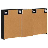 Produktbild för Badrumsskåpsset för 3 pcs 116 x 16 x 62,5 cm Konstruerat trä