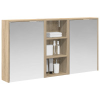 Produktbild för Badrumsskåpsset för 3 pcs 116 x 16 x 62,5 cm Konstruerat trä