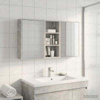 Produktbild för Badrumsskåpsset för 3 pcs 116 x 16 x 62,5 cm Konstruerat trä