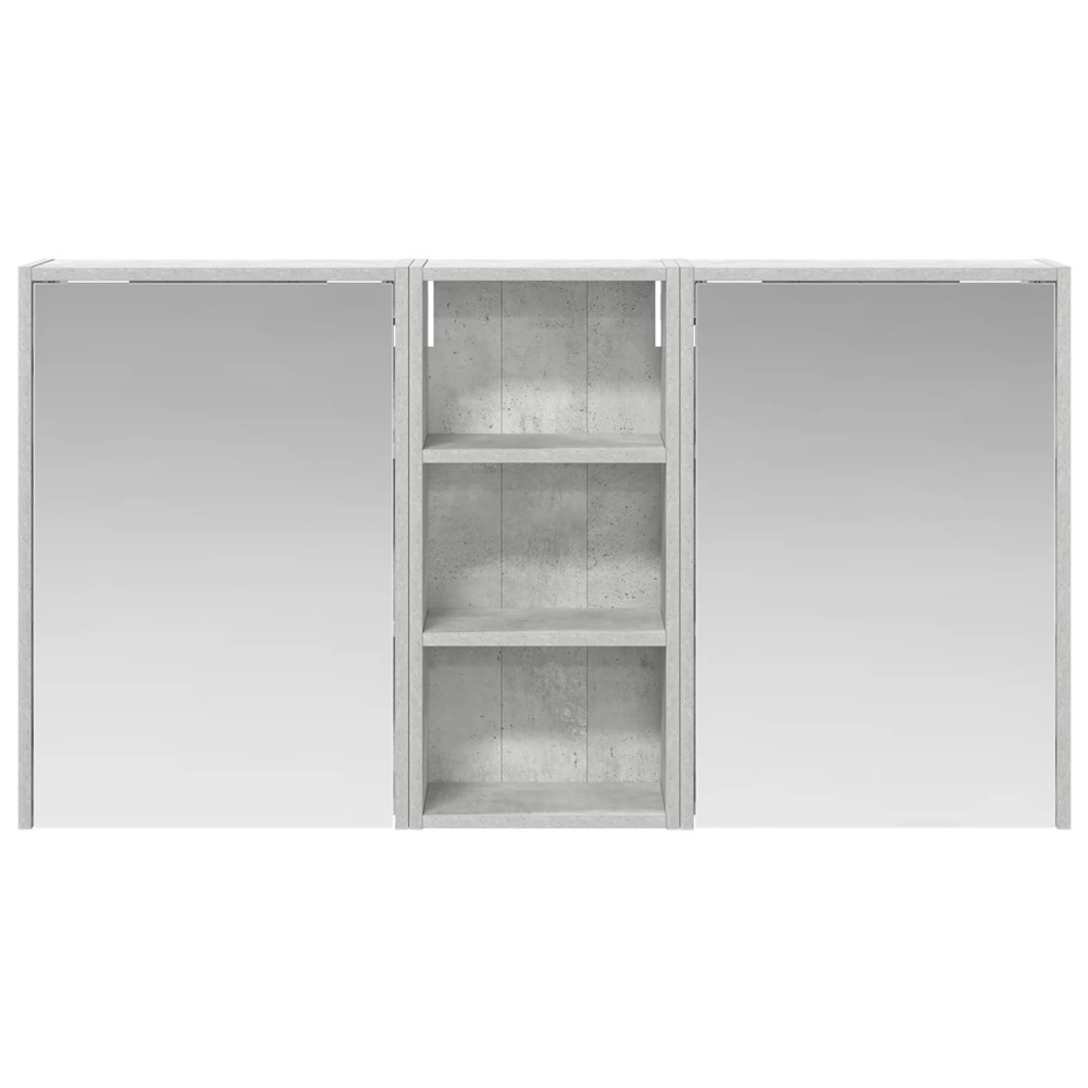 Produktbild för Badrumsskåpsset för 3 pcs 116 x 16 x 62,5 cm Konstruerat trä