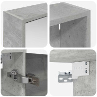 Produktbild för Badrumsskåpsset för 3 pcs 116 x 16 x 62,5 cm Konstruerat trä