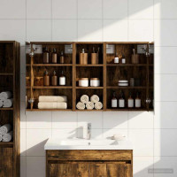 Produktbild för Badrumsskåpsset för 3 pcs 116 x 16 x 62,5 cm Konstruerat trä