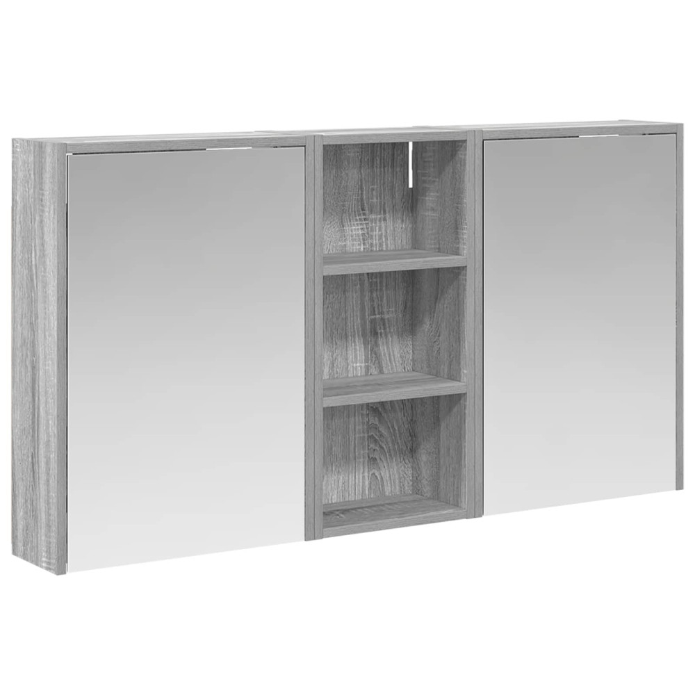 Produktbild för Badrumsskåpsset för 3 pcs 116 x 16 x 62,5 cm Konstruerat trä