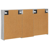 Produktbild för Badrumsskåpsset för 3 pcs 116 x 16 x 62,5 cm Konstruerat trä