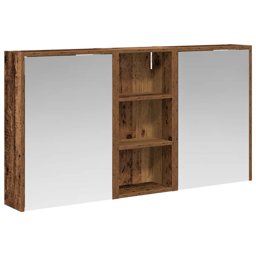 Produktbild för Badrumsskåpsset för 3 pcs 116 x 16 x 62,5 cm Konstruerat trä