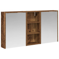 Produktbild för Badrumsskåpsset för 3 pcs 116 x 16 x 62,5 cm Konstruerat trä
