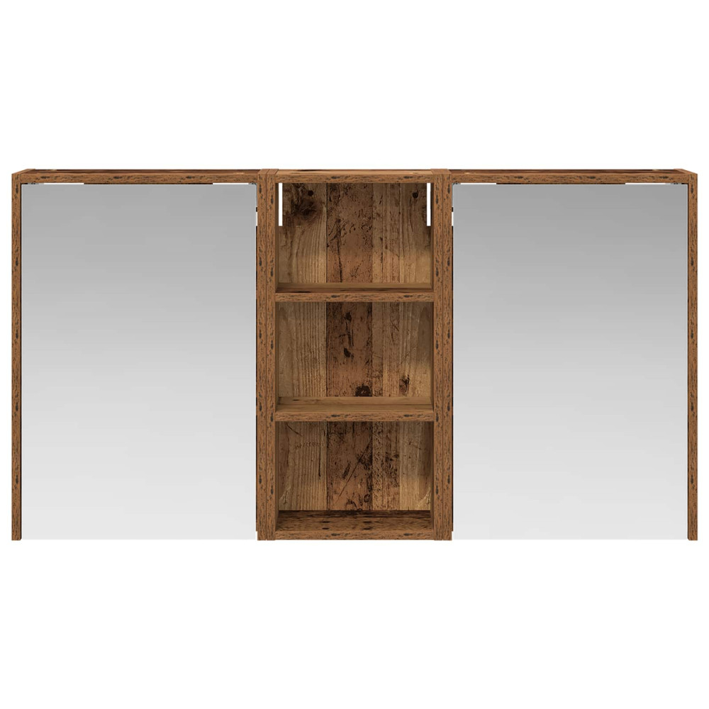Produktbild för Badrumsskåpsset för 3 pcs 116 x 16 x 62,5 cm Konstruerat trä