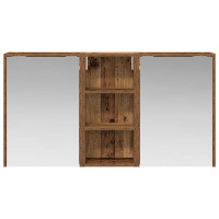 Produktbild för Badrumsskåpsset för 3 pcs 116 x 16 x 62,5 cm Konstruerat trä