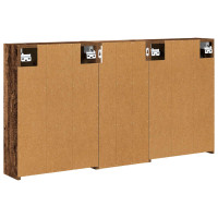 Produktbild för Badrumsskåpsset för 3 pcs 116 x 16 x 62,5 cm Konstruerat trä