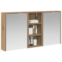 Produktbild för Badrumsskåpsset för 3 pcs 116 x 16 x 62,5 cm Konstruerat trä