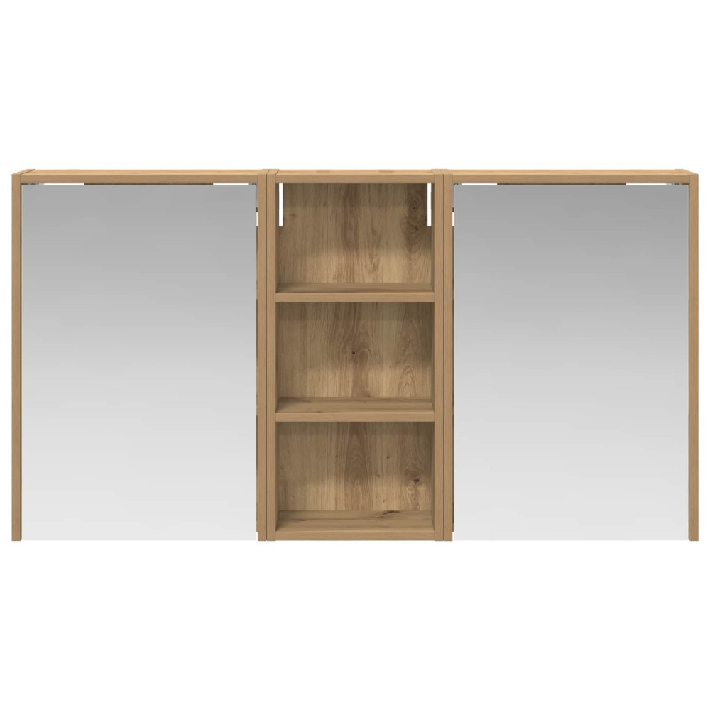 Produktbild för Badrumsskåpsset för 3 pcs 116 x 16 x 62,5 cm Konstruerat trä