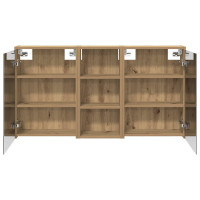 Produktbild för Badrumsskåpsset för 3 pcs 116 x 16 x 62,5 cm Konstruerat trä