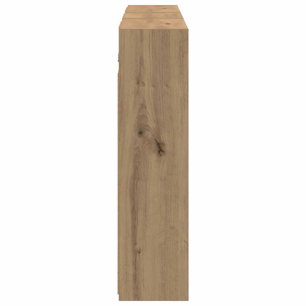 Produktbild för Badrumsskåpsset för 3 pcs 116 x 16 x 62,5 cm Konstruerat trä