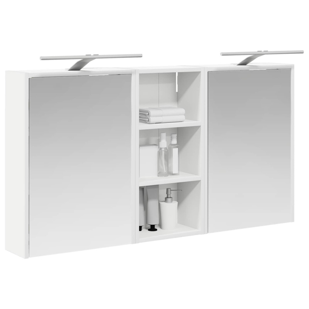 Produktbild för Badrumsskåpsset för 3 pcs 116 x 16 x 62,5 cm Konstruerat trä