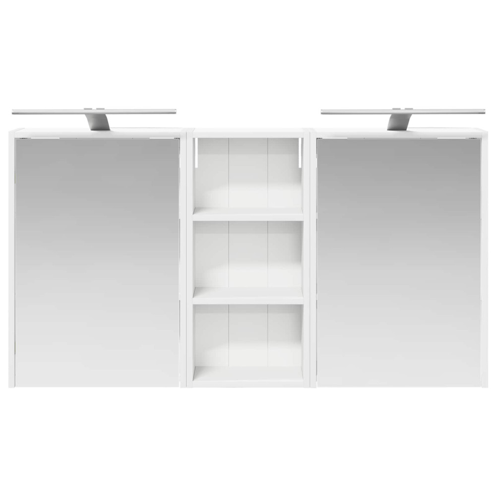 Produktbild för Badrumsskåpsset för 3 pcs 116 x 16 x 62,5 cm Konstruerat trä