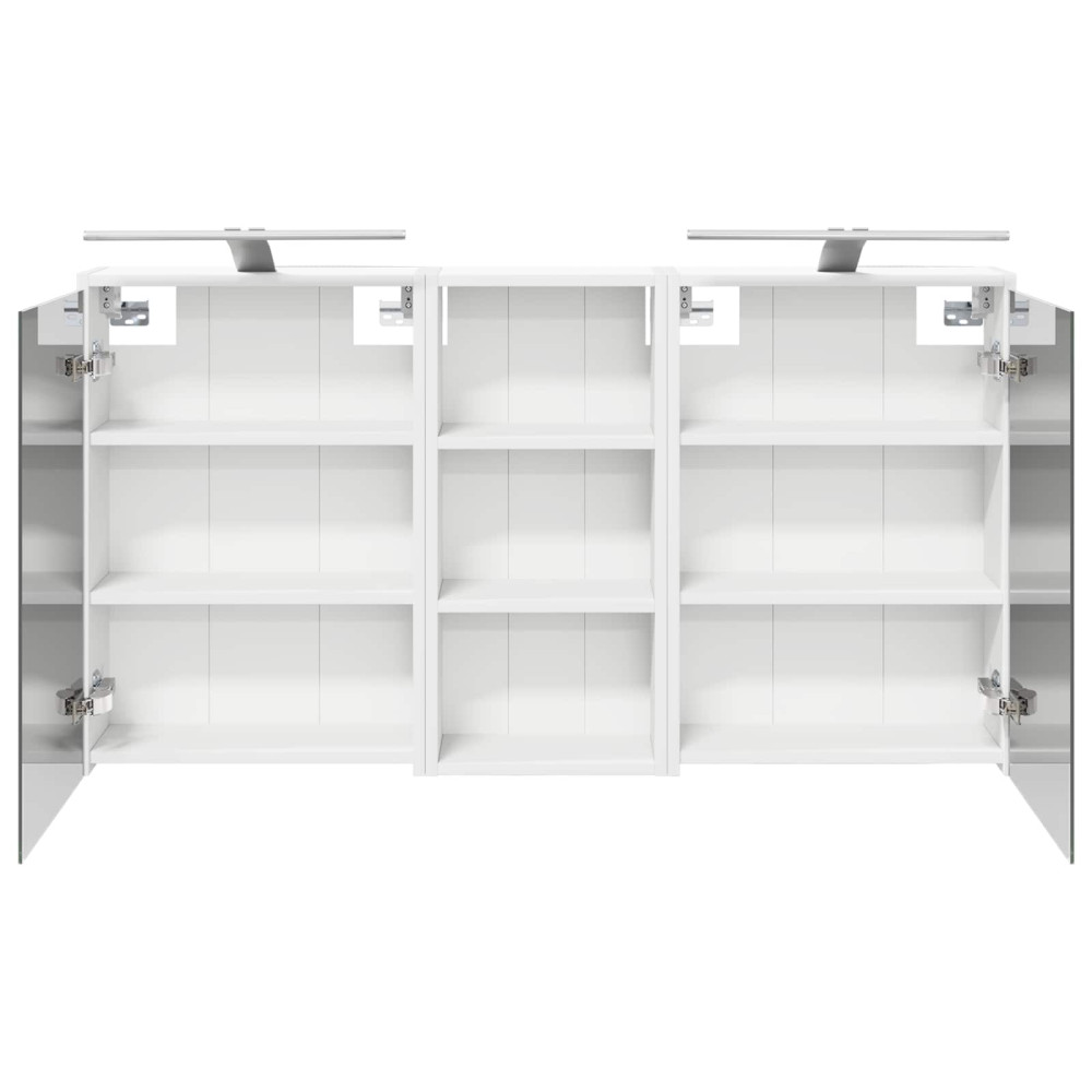 Produktbild för Badrumsskåpsset för 3 pcs 116 x 16 x 62,5 cm Konstruerat trä