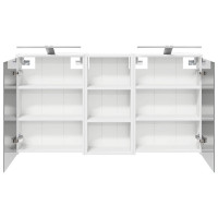 Produktbild för Badrumsskåpsset för 3 pcs 116 x 16 x 62,5 cm Konstruerat trä