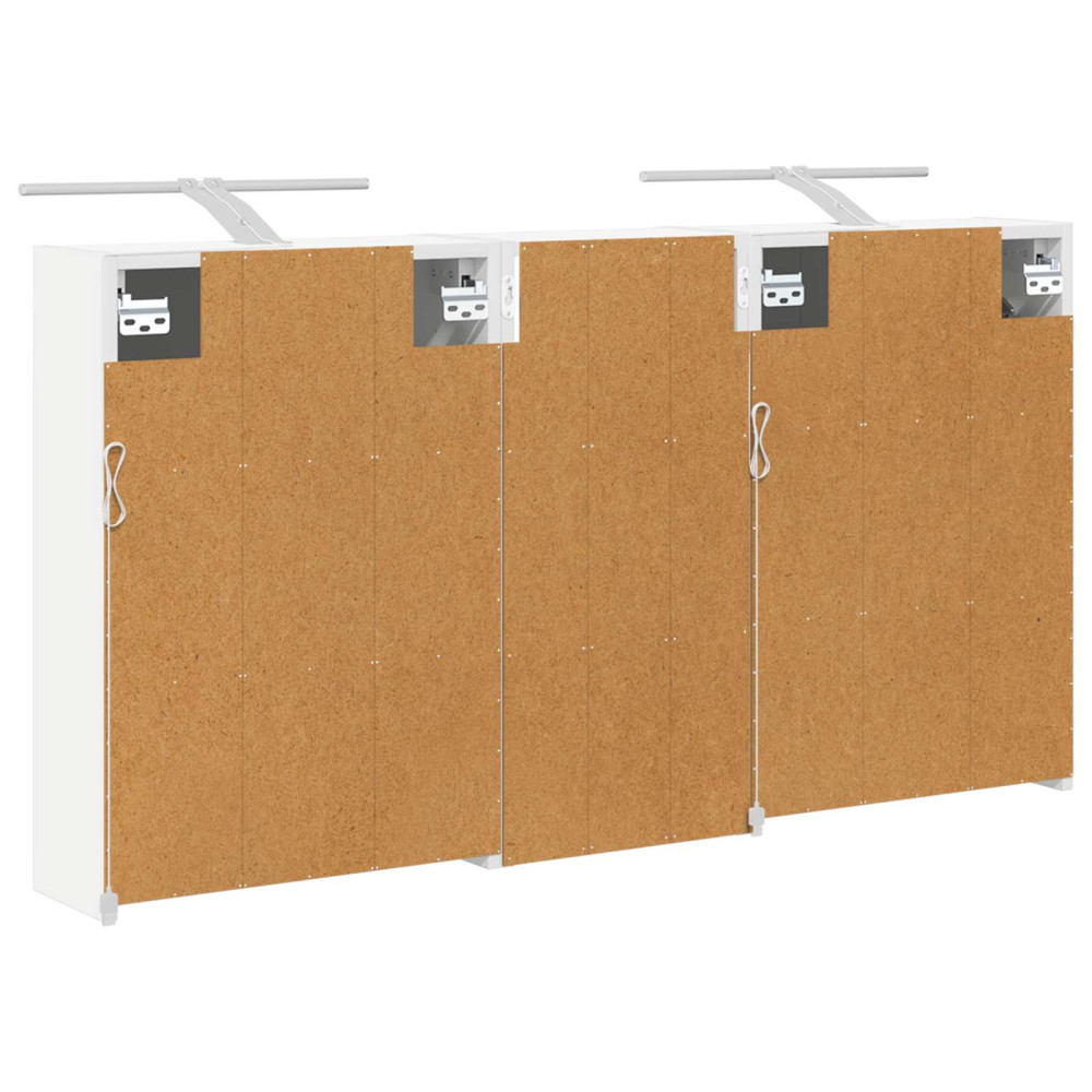 Produktbild för Badrumsskåpsset för 3 pcs 116 x 16 x 62,5 cm Konstruerat trä