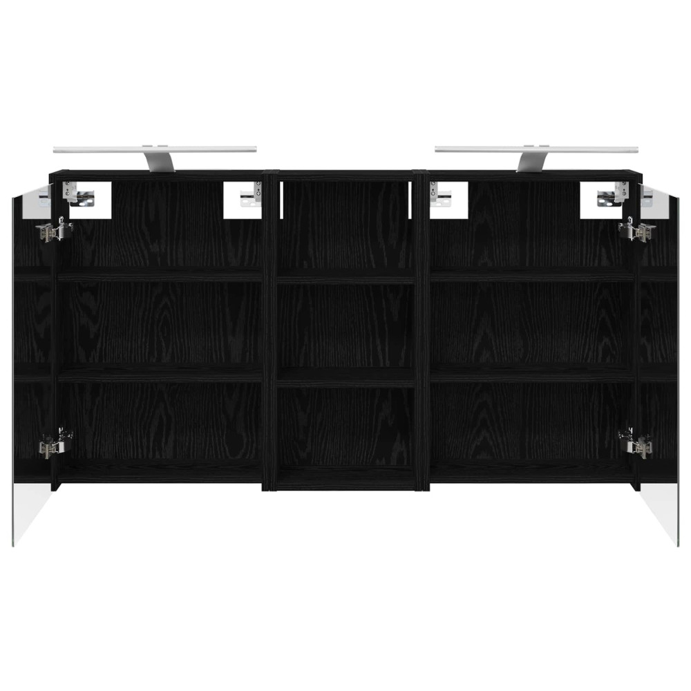 Produktbild för Badrumsskåpsset för 3 pcs 116 x 16 x 62,5 cm Konstruerat trä